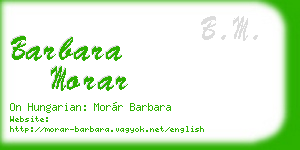 barbara morar business card